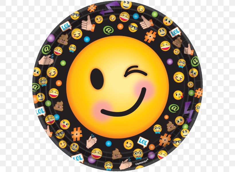 Smiley Emoticon Party Emoji Birthday, PNG, 600x600px, Smiley, Birthday, Cup, Emoji, Emoticon Download Free