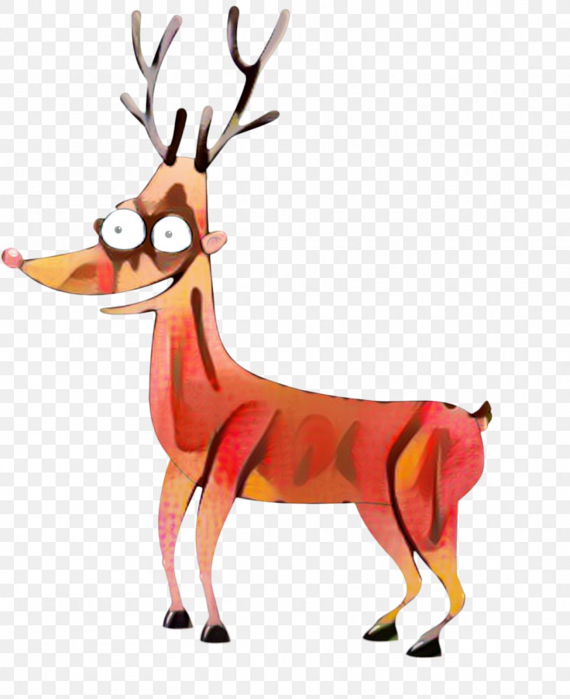 Animal Cartoon, PNG, 986x1210px, Reindeer, Animal Figure, Antelope, Antler, Cartoon Download Free
