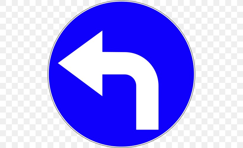 Poland Mandatory Sign Traffic Sign Road, PNG, 500x500px, Poland, Area, Blue, Bourbaki Dangerous Bend Symbol, Brand Download Free