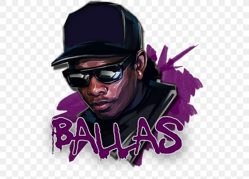 Ballas Gang Grove Street Families Role-playing Game, PNG, 564x588px, Ballas, Brand, Cool, Eyewear, Game Download Free