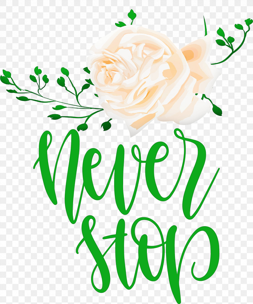 Never Stop Motivational Inspirational, PNG, 2497x3000px, Never Stop, Cut Flowers, Floral Design, Flower, Inspirational Download Free