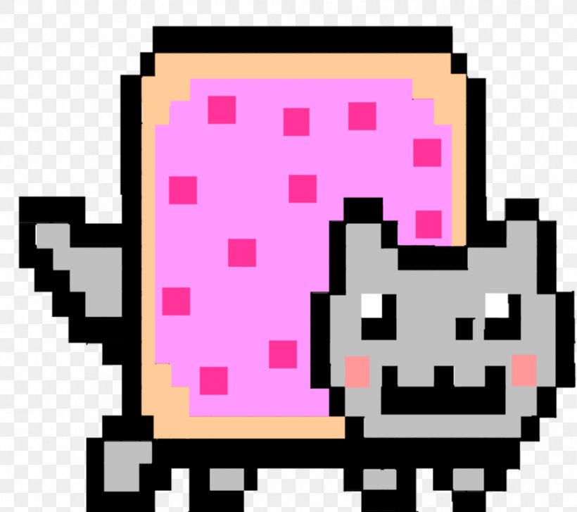 Nyan Cat Pixel Art YouTube, PNG, 900x798px, Nyan Cat, Cat, Drawing ...