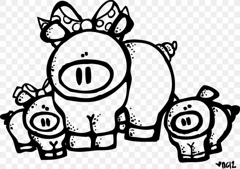 Pig Coloring Book Clip Art, PNG, 1200x847px, Watercolor, Cartoon, Flower, Frame, Heart Download Free