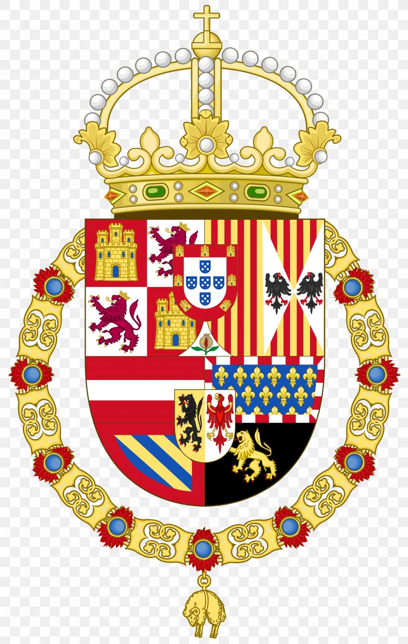 Coat Of Arms Of Spain Spanish Empire Coat Of Arms Of Spain Crest, PNG, 2000x3159px, Spain, Badge, Blazon, Charles Ii Of Spain, Charles V Holy Roman Emperor Download Free
