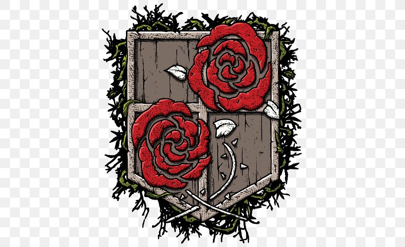 Garden Roses Illustration Floral Design Attack On Titan Drawing, PNG, 500x500px, Watercolor, Cartoon, Flower, Frame, Heart Download Free
