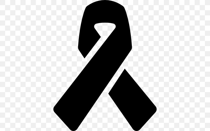 Awareness Ribbon Cancer Black Ribbon, PNG, 512x512px, Awareness Ribbon, Aids, Awareness, Black, Black And White Download Free
