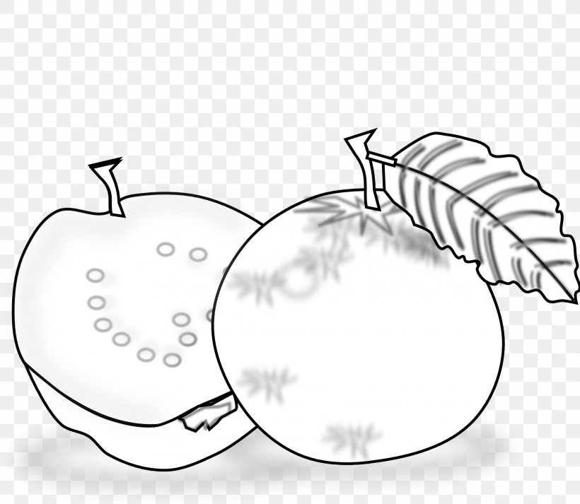 Black And White Guava Drawing Clip Art, PNG, 1979x1721px, Black And White, Area, Drawing, Food, Free Content Download Free