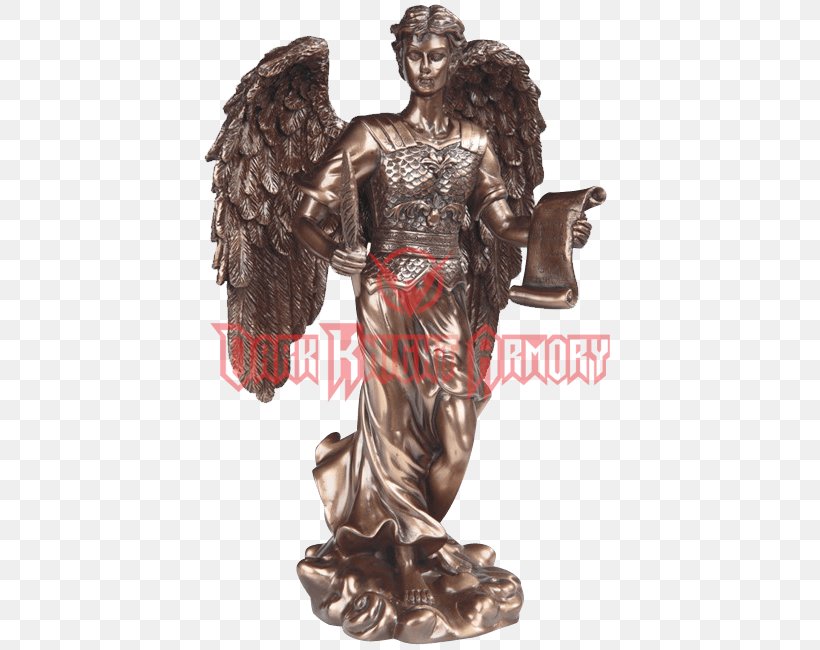 Gabriel Michael Bronze Sculpture Archangel, PNG, 650x650px, Gabriel, Angel, Annunciation, Archangel, Bronze Download Free