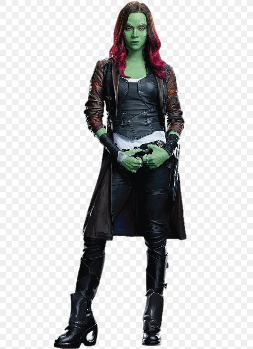 Gamora Guardians Of The Galaxy Vol. 2 Zoe Saldana Costume Clothing, PNG, 488x1128px, Watercolor, Cartoon, Flower, Frame, Heart Download Free