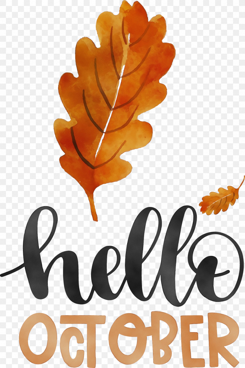 Leaf Font Tree Meter Fruit, PNG, 1153x1735px, Hello October, Autumn, Biology, Fruit, Leaf Download Free