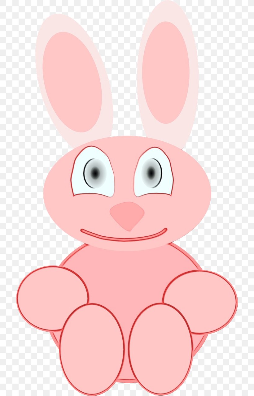 Easter Bunny, PNG, 716x1280px, Watercolor, Cartoon, Cheek, Easter Bunny, Head Download Free