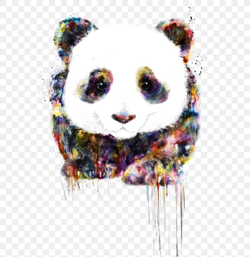 Giant Panda Drawing Digital Art Watercolor Painting, PNG, 564x845px, Giant Panda, Art, Artist, Arts, Contemporary Art Download Free
