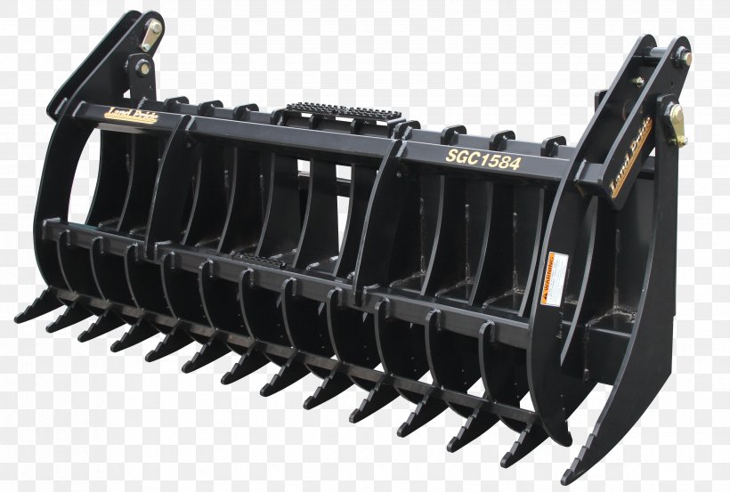 Grapple Skid-steer Loader Tractor Rake Heavy Machinery, PNG, 3308x2232px, Skidsteer Loader, Agriculture, Architectural Engineering, Automotive Exterior, Bobcat Company Download Free
