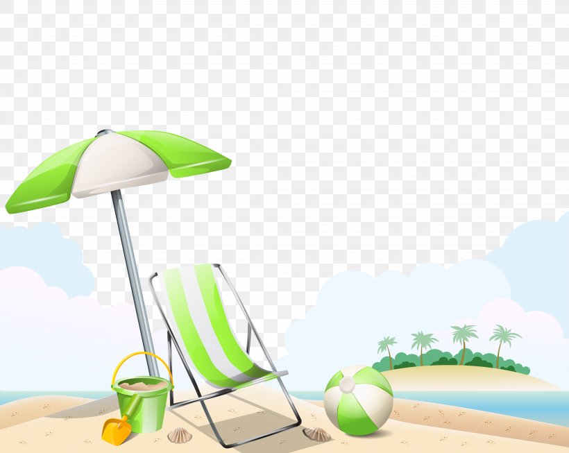 Beach Summer Illustration, PNG, 4255x3389px, Sunny Beach, Beach, Energy, Grass, Green Download Free
