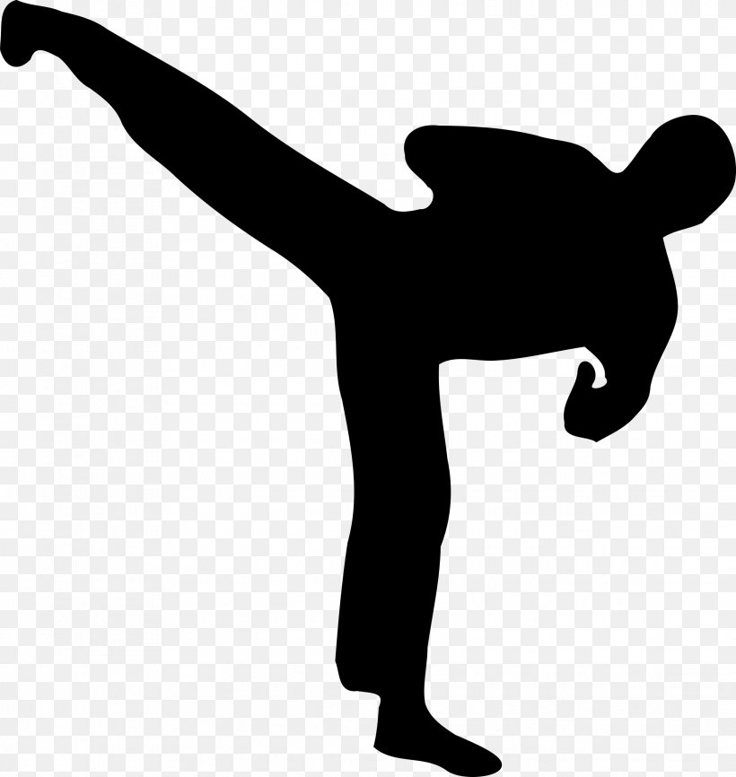 Kickboxing Silhouette Martial Arts Clip Art, PNG, 2272x2400px, Kickboxing, Arm, Black And White, Boxing, Finger Download Free