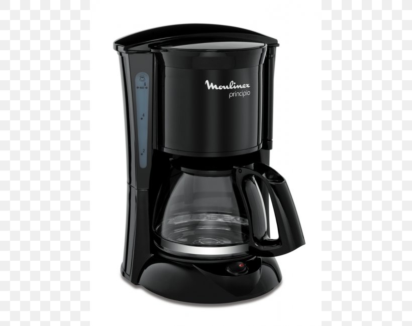 Coffeemaker Espresso Machines MOULINEX CAFETERA PRINCIPIO 6 T INOX FG152832, PNG, 650x650px, Coffee, Blender, Carafe, Coffee Percolator, Coffeemaker Download Free