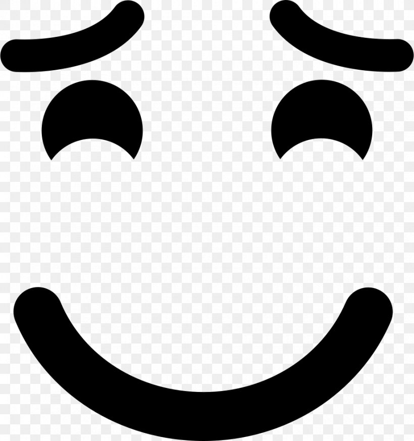 Emoticon Smiley Eyebrow, PNG, 920x980px, Emoticon, Black, Black And White, Crescent, Emoji Download Free