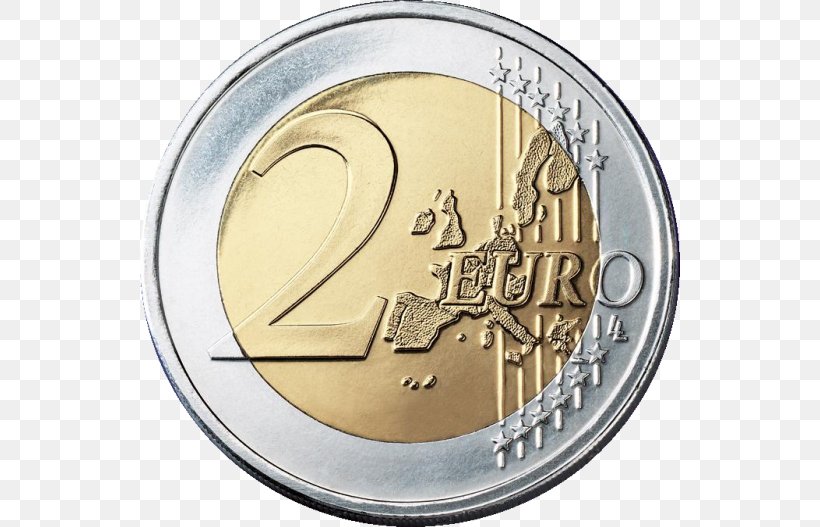 2 Euro Coin Euro Coins 2 Euro Commemorative Coins, PNG, 540x527px, 1 Euro Coin, 2 Euro Coin, 2 Euro Commemorative Coins, 20 Cent Euro Coin, Banknote Download Free