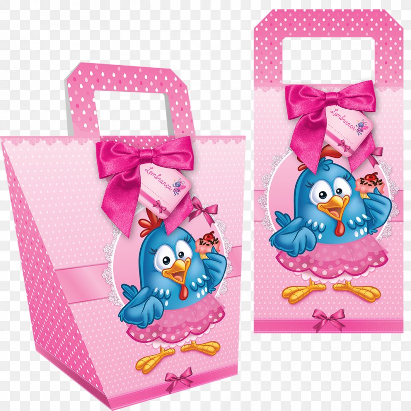 Galinha Pintadinha Paper Plastic Bag Chicken Pink, PNG, 990x990px, Galinha Pintadinha, Bag, Box, Chicken, Material Download Free