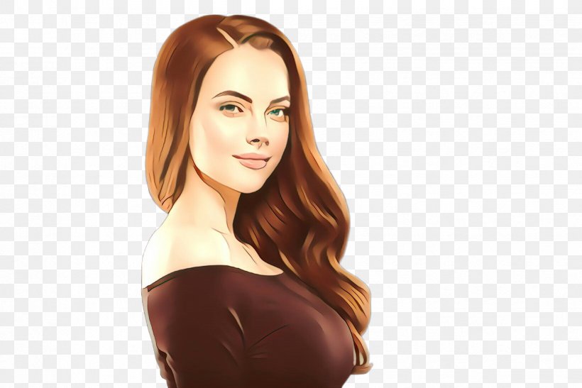 Hair Face Skin Hairstyle Beauty, PNG, 2448x1635px, Cartoon, Beauty, Brown, Brown Hair, Chin Download Free