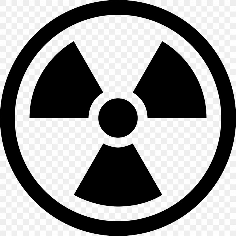 Radiation Radioactive Decay Symbol, PNG, 1600x1600px, Radiation, Area, Biological Hazard, Black And White, Brand Download Free