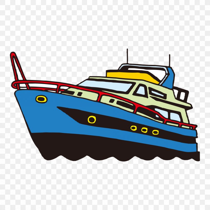 Yacht Euclidean Vector Cartoon, PNG, 1000x1000px, Yacht, Automotive Design,  Boat, Boating, Cartoon Download Free