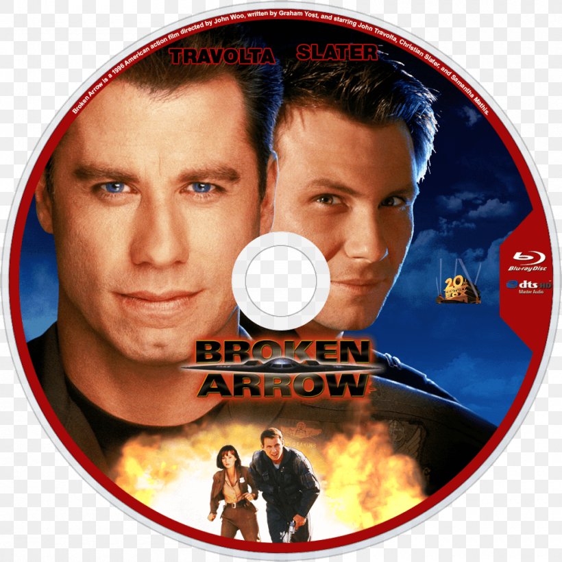 John Woo Broken Arrow John Travolta Hollywood DVD, PNG, 1000x1000px, John Woo, Action Film, Album Cover, Broken Arrow, Christian Slater Download Free