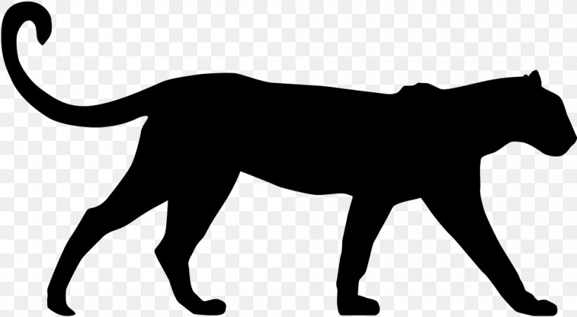 Leopard Black Panther Cat Cougar Clip Art, PNG, 1000x549px, Leopard, Big Cat, Big Cats, Black, Black And White Download Free