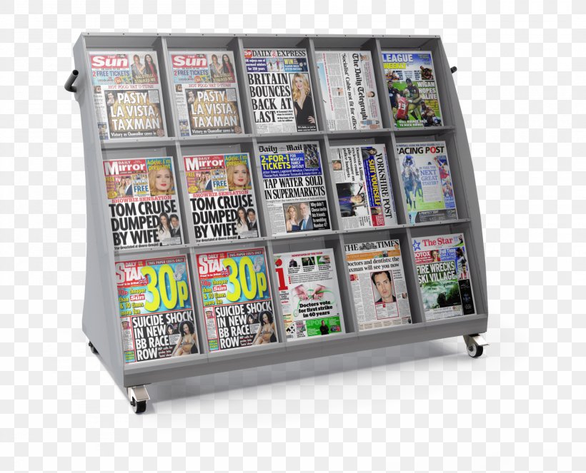 Newspaper Newsagent's Shop Retail Sales, PNG, 2100x1700px, Newspaper, Bartuf Group, Display Stand, Magazine, Magazines Newspapers Download Free