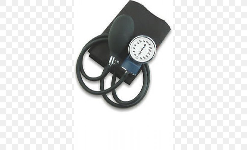 Sphygmomanometer Stethoscope Blood Pressure Pulse Medical Equipment, PNG, 500x500px, Sphygmomanometer, Aneroid Barometer, Blood Pressure, Cable, Digital Data Download Free