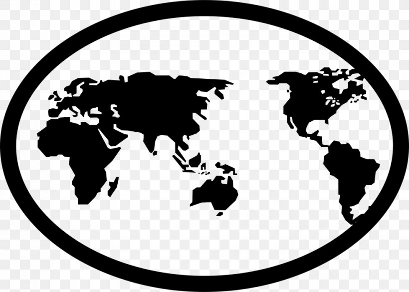 Globe World Map Earth Symbol, PNG, 980x700px, Globe, Black, Black And White, Brand, Cartography Download Free