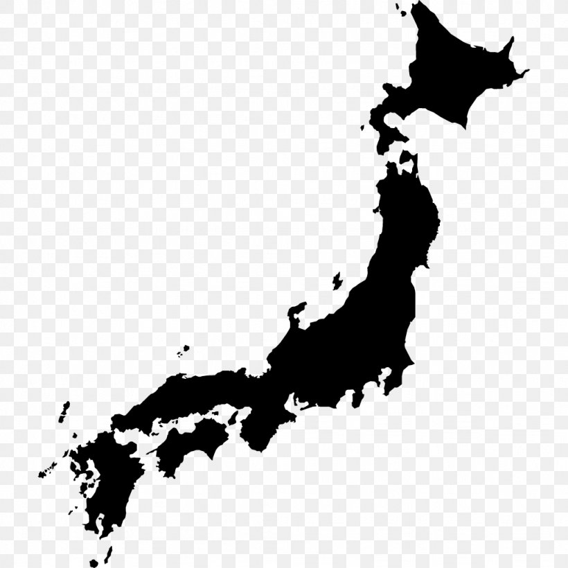 Japan Map Stock Photography, PNG, 1024x1024px, Japan, Black, Black And White, Cartography, Flag Of Japan Download Free
