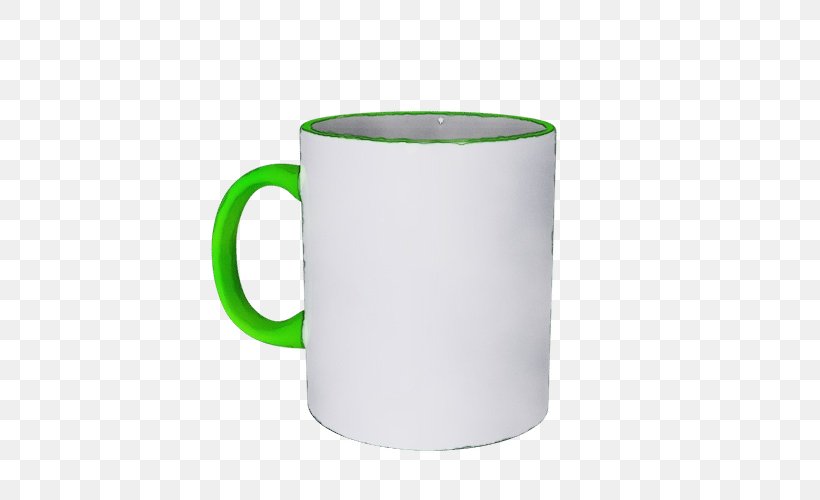 Coffee Cup, PNG, 500x500px, Watercolor, Coffee Cup, Cup, Drinkware, Green Download Free