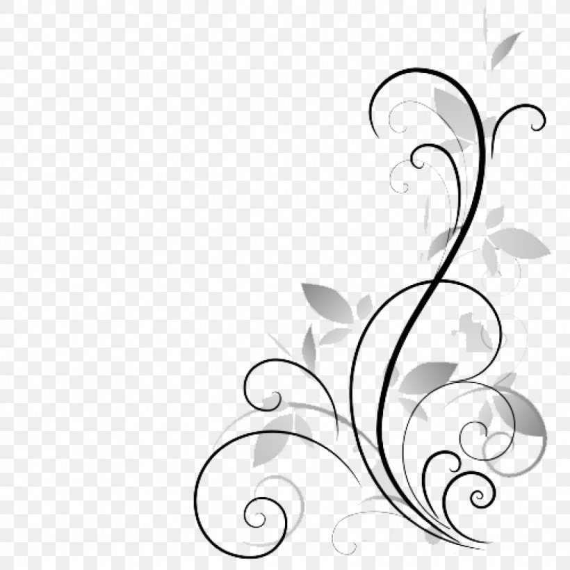 Flower Display Resolution Clip Art, PNG, 1024x1024px, Flower, Artwork, Black And White, Body Jewelry, Branch Download Free