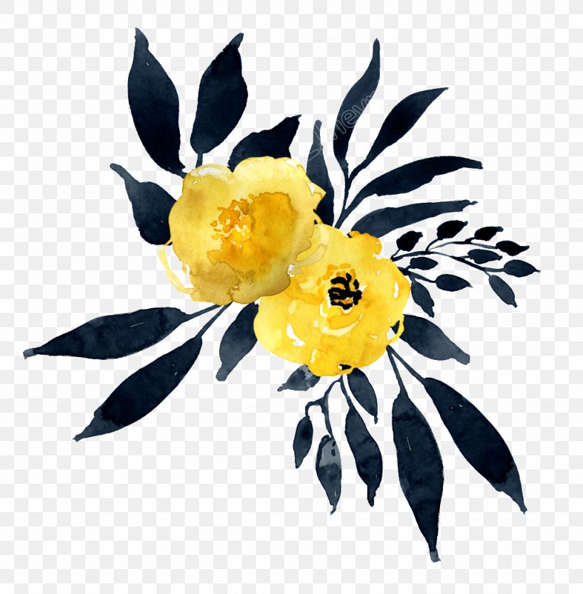 Watercolour Flowers Watercolor Painting Yellow Vector Graphics, PNG, 1024x1043px, 2018, Watercolour Flowers, Art, Cut Flowers, Flower Download Free