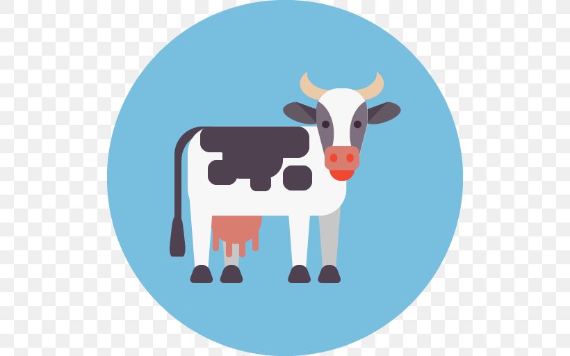 Dairy Cattle Clip Art Ox Illustration, PNG, 512x512px, Dairy Cattle, Cattle, Cattle Like Mammal, Cow Goat Family, Dairy Download Free