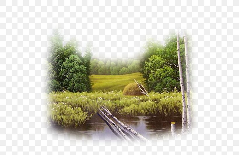 Landscape Water Resources Ecosystem Painting, PNG, 600x532px, Landscape, Bank, Ecosystem, Grass, Grass Family Download Free