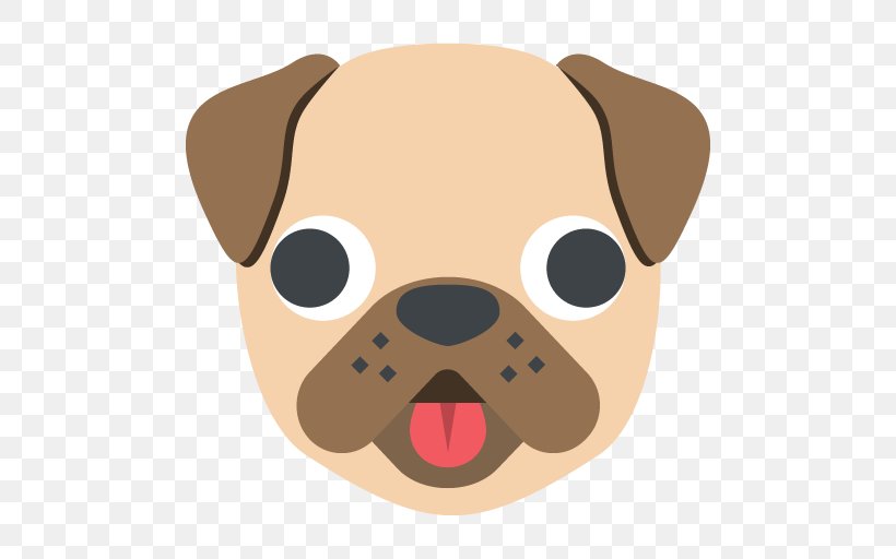 Pug Puppy Pile Of Poo Emoji, PNG, 512x512px, Pug, Carnivoran, Cuteness, Dog, Dog Breed Download Free