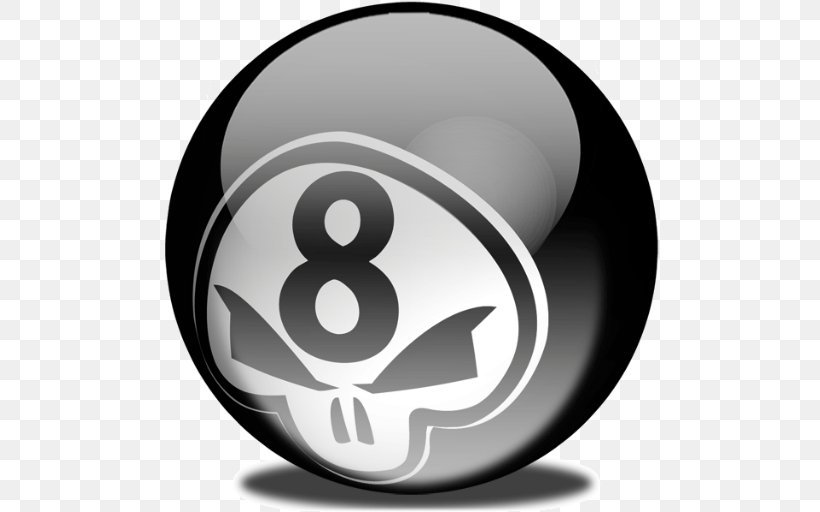 Magic 8-Ball Eight-ball Billiards, PNG, 512x512px, Magic 8ball, Art, Billiards, Black And White, Eight Ball Download Free