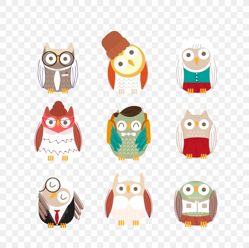 Owl Euclidean Vector Clip Art, PNG, 1600x1600px, Owl, Beak, Bird, Bird Of Prey, Cartoon Download Free