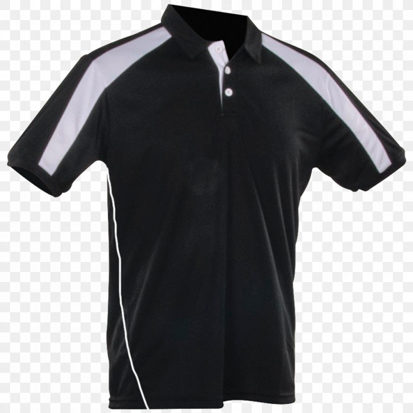 T-shirt Polo Shirt Tennis Polo Sleeve, PNG, 1000x1000px, Tshirt, Active Shirt, Black, Jersey, Polo Download Free