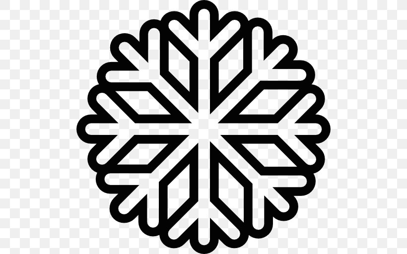 Vector Graphics Snowflake Illustration Image Clip Art, PNG, 512x512px, Snowflake, Area, Black And White, Brand, Cartoon Download Free