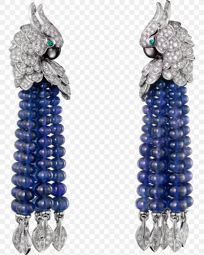 Earring Cartier Jewellery Colored Gold Emerald, PNG, 750x1024px, Earring, Bead, Blue, Body Jewelry, Brilliant Download Free