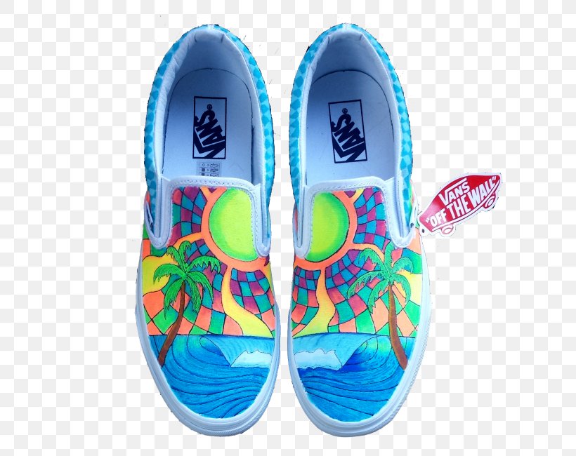 Slipper Flip-flops Vans Shoe Sneakers, PNG, 650x650px, Slipper, Aqua, Blue, Electric Blue, Female Download Free