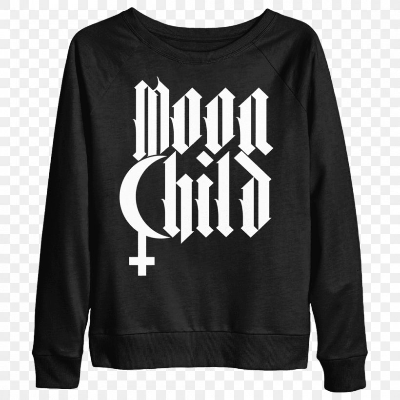 T-shirt Moonchild Blackcraft Cult Crew Neck Sleeve, PNG, 1000x1000px, Tshirt, Black, Blackcraft Cult, Brand, Child Download Free