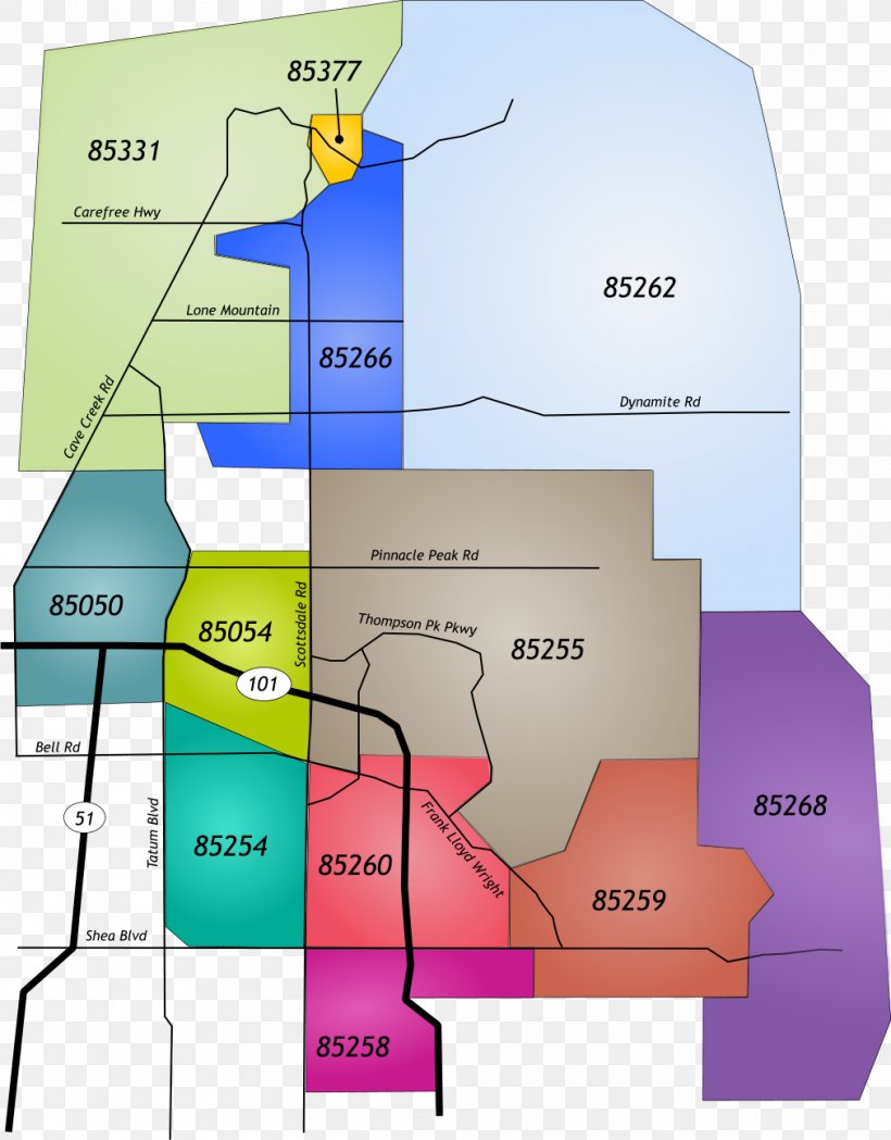 0 1 Zip Code Map 2, PNG, 1011x1294px, Zip Code, Area, Arizona, Diagram, Floor Plan Download Free