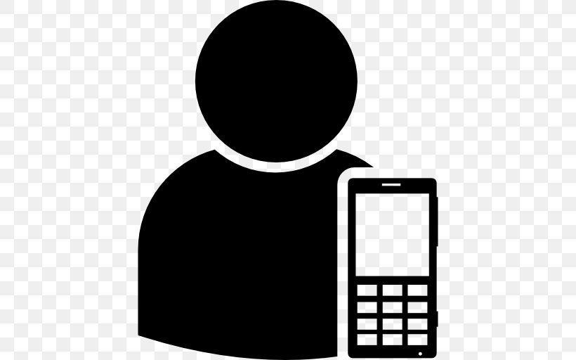 Mobile Phones User Telephone Smartphone, PNG, 512x512px, Mobile Phones, Avatar, Black, Black And White, Communication Download Free