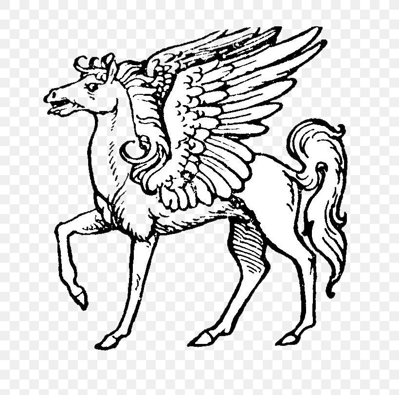 Heraldry Pegasus Escutcheon Illustration, PNG, 738x812px, Heraldry, Area, Art, Artwork, Black And White Download Free