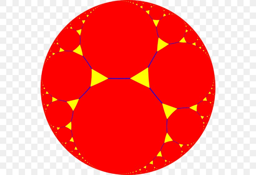 Hyperbolic Geometry Tessellation Uniform Tilings In Hyperbolic Plane Honeycomb, PNG, 560x560px, Hyperbolic Geometry, Apeirogon, Area, Ball, Geometry Download Free