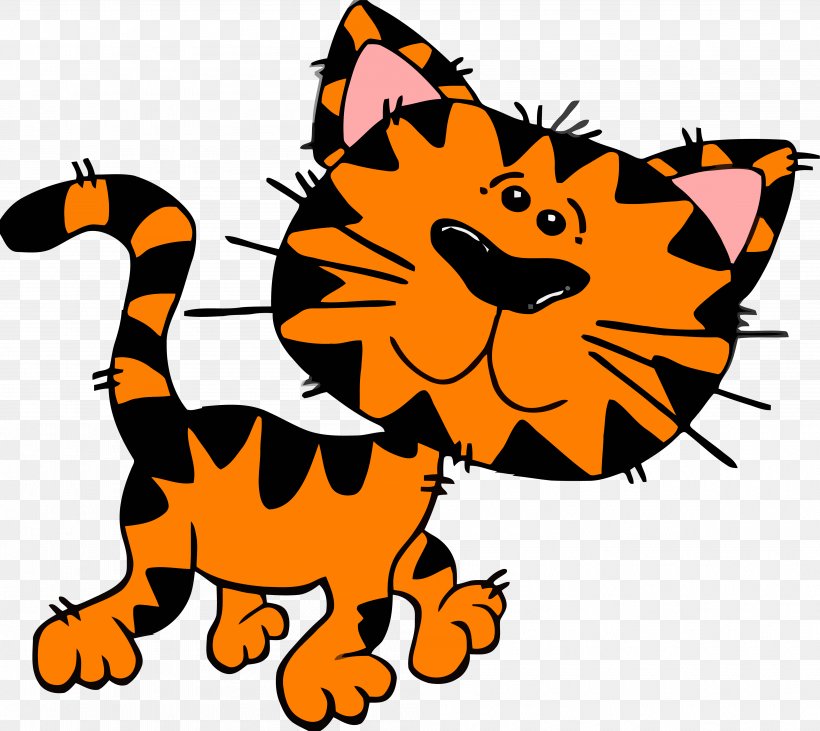 Cat Clip Art Kitten Cartoon Image, PNG, 3995x3563px, Cat, Animal Figure, Animated Cartoon, Animated Series, Big Cats Download Free